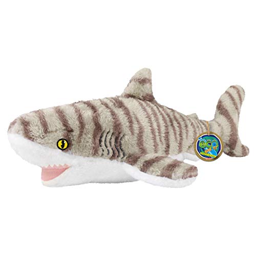 EcoBuddiez - Tigerhaifisch von Deluxebase. Mittelgroß 41cm weiches Plüschtier aus recycelten Plastikflaschen. Umweltfreundliches kuscheliges Geschenk für Kinder und süß Stofftier für Kleinkinder. EcoBuddiez - Tigerhaifisch von Deluxebase. Mittelgroß 41cm weiches Plüschtier aus recycelten Plastikflaschen. Umweltfreundliches kuscheliges Geschenk für Kinder und süß Stofftier für Kleinkinder. von EcoBuddiez