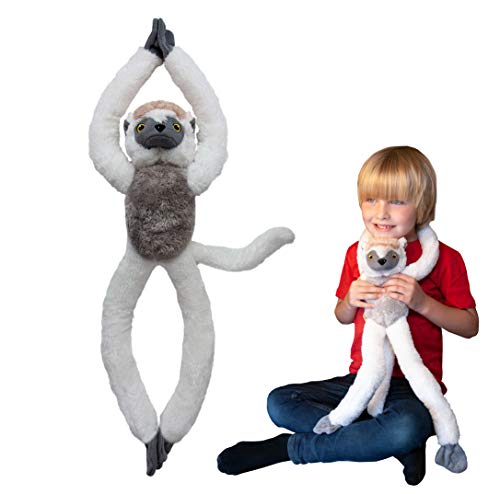 EcoBuddiez Tree Huggers - Sifakas von Deluxebase. 72cm hängendes Stofftier aus recycelten Plastikflaschen. Umweltfreundliches und weiches Plüschtier und perfektes Kuschelgeschenk für Kinder. EcoBuddiez Tree Huggers - Sifakas von Deluxebase. 72cm hängendes Stofftier aus recycelten Plastikflaschen. Umweltfreundliches und weiches Plüschtier und perfektes Kuschelgeschenk für Kinder. von EcoBuddiez