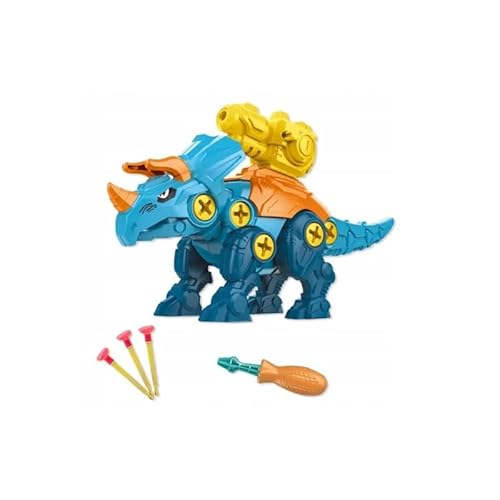 EcoTraps AMPQ Dino Spielzeug Dinosaurier Figuren DIY - Dinosaurier Spielzeug für Jungen und Mädchen ab 3 4 5 Jahren - Dinosaurier Roboter, Dinosaurier Figur (Türkis) von EcoTraps