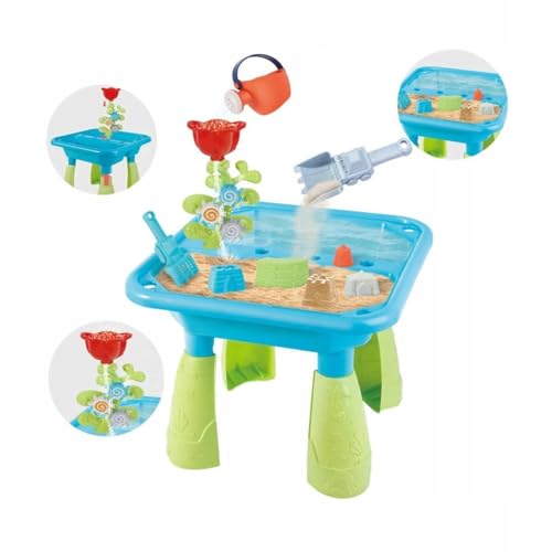 EcoTraps AMPQ Sand Wasserspieltisch Kinder Outdoor 14-Teilig - Wasserspielzeug Kinder für Mädchen und Jungen ab 2 3 4 5 Jahre - Gartenspielzeug mit Zubehör EcoTraps AMPQ Sand Wasserspieltisch Kinder Outdoor 14-Teilig - Wasserspielzeug Kinder für Mädchen und Jungen ab 2 3 4 5 Jahre - Gartenspielzeug mit Zubehör von EcoTraps