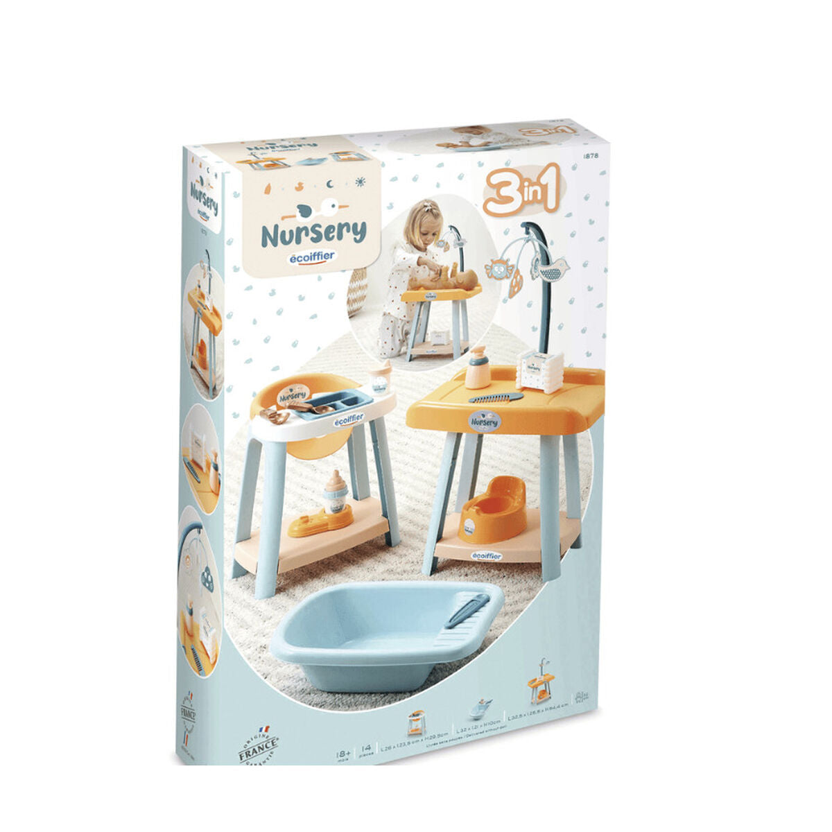 Badewannenset mit Zubehör für Babypuppe Ecoiffier Doctor Poupon Badewannenset mit Zubehör für Babypuppe Ecoiffier Doctor Poupon von Ecoiffier
