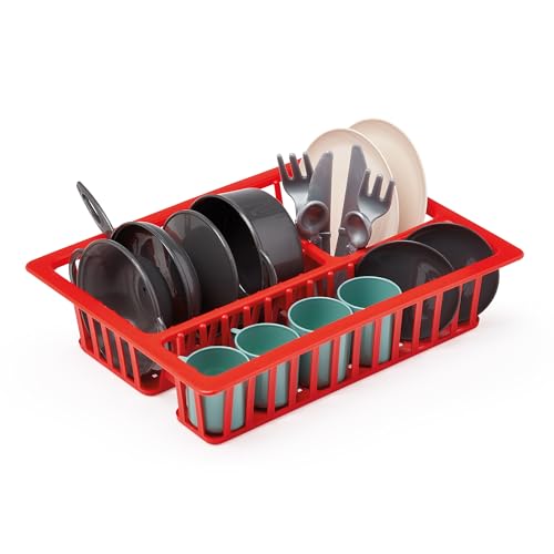 Ecoiffier Spielzeug-Abtropfgestell, gefüllt, 25 cm – 10606 – Spiele für Kinder – ab 18 Monaten von Ecoiffier