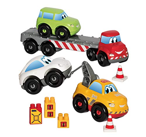 Ecoiffier - Abrick Autotransporter - Auto-Spielset mit Abschleppauto, Anhänger, LKW, Sprit, Warnkegel, für Jungen und Mädchen ab 18 Monaten Ecoiffier - Abrick Autotransporter - Auto-Spielset mit Abschleppauto, Anhänger, LKW, Sprit, Warnkegel, für Jungen und Mädchen ab 18 Monaten von Ecoiffier