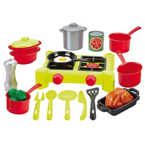 Ecoiffier - Campingkocher für Kinder - platzsparende Spielküche mit viel Zubehör, 21 Teile, Grill, Töpfe, Brathähnchen, für Kinder ab 18 Monaten Ecoiffier - Campingkocher für Kinder - platzsparende Spielküche mit viel Zubehör, 21 Teile, Grill, Töpfe, Brathähnchen, für Kinder ab 18 Monaten von Ecoiffier