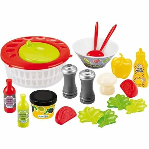 Ecoiffier 2579 Coffret Salade Composée Salat-Set – Schleuder + Gemüse – inklusive Zubehör – ab 18 Monaten, Mehrfarbig Ecoiffier 2579 Coffret Salade Composée Salat-Set – Schleuder + Gemüse – inklusive Zubehör – ab 18 Monaten, Mehrfarbig von Ecoiffier