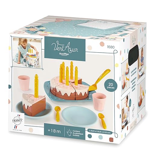 Toys Ecoiffier – 1680 – Geburtstagskuchen – Azurgrün – Imitationen von Lebensmitteln für Kinder – ab 18 Monaten Toys Ecoiffier – 1680 – Geburtstagskuchen – Azurgrün – Imitationen von Lebensmitteln für Kinder – ab 18 Monaten von Ecoiffier