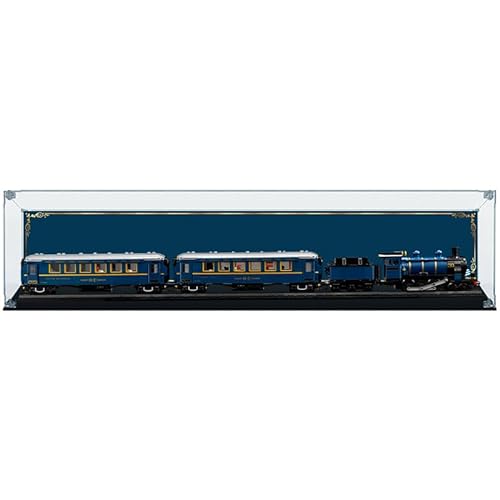 Vitrinen en Plexiglass für Lego® Der Orient Express Zug (21344) (Mit Hintergrund) von Ecometa