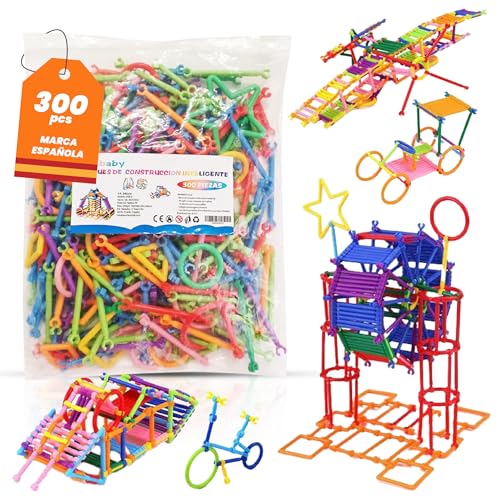 Bausteine für Kinder, 3, 4, 5, 6 Jahre, 300 Teile, Lernspielzeug, Stem Montessori, kreatives Spiel für Kinder, flexible Verbindungsstäbe, Farben, Feinmotorik, Lernen ohne Displays Bausteine für Kinder, 3, 4, 5, 6 Jahre, 300 Teile, Lernspielzeug, Stem Montessori, kreatives Spiel für Kinder, flexible Verbindungsstäbe, Farben, Feinmotorik, Lernen ohne Displays von Ed&baby