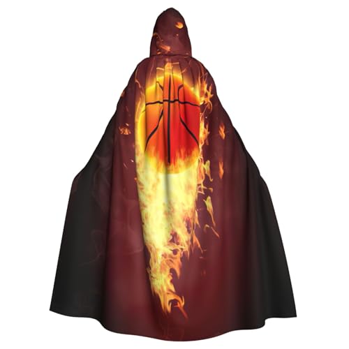 EdWal Basketball-Druck, Unisex, Erwachsene, Kapuzenumhang, Uniform, Kapuzenmantel, für Halloween, Cosplay-Kostüme von EdWal
