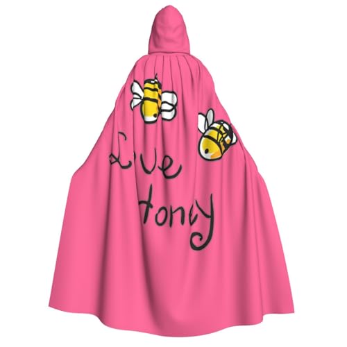 EdWal BeeHoney Kapuzenumhang mit Liebesaufdruck, Deluxe-Umhang für Erwachsene, langlebig, Cosplay, Halloween, Party, Hexenkostüm EdWal BeeHoney Kapuzenumhang mit Liebesaufdruck, Deluxe-Umhang für Erwachsene, langlebig, Cosplay, Halloween, Party, Hexenkostüm von EdWal