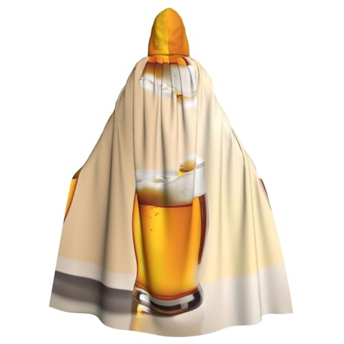 EdWal Bier-Schaumstoff-Druck, Karnevals-Umhang, mit Kapuze, Umhang, Hexenkostüm, Vampirumhang, Zauberer-Robe, Cosplay-Kostüm EdWal Bier-Schaumstoff-Druck, Karnevals-Umhang, mit Kapuze, Umhang, Hexenkostüm, Vampirumhang, Zauberer-Robe, Cosplay-Kostüm von EdWal