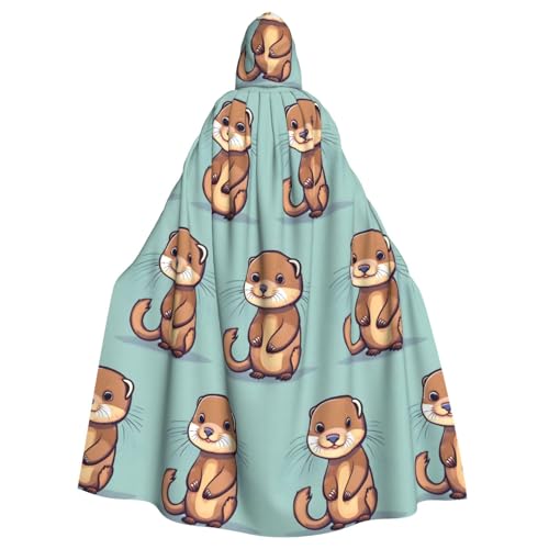 EdWal Cartoon Cute Otters Print Unisex Erwachsene Kapuzenumhang Umhang Uniform Kapuzenmantel für Halloween Cosplay Kostüme EdWal Cartoon Cute Otters Print Unisex Erwachsene Kapuzenumhang Umhang Uniform Kapuzenmantel für Halloween Cosplay Kostüme von EdWal