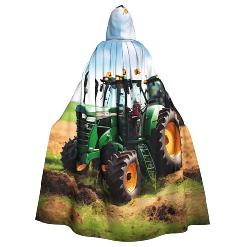 EdWal Company Farm Traktor Print Unisex Erwachsene Kapuzenumhang Umhang Uniform Kapuzenmantel für Halloween Cosplay Kostüme von EdWal