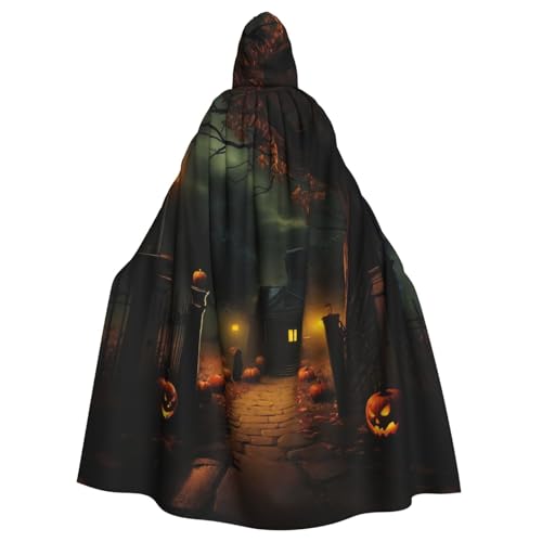 EdWal Gruseliger Halloween-Druck, Unisex, Erwachsene, Kapuzenumhang, Uniform, Kapuzenmantel, für Halloween, Cosplay-Kostüme EdWal Gruseliger Halloween-Druck, Unisex, Erwachsene, Kapuzenumhang, Uniform, Kapuzenmantel, für Halloween, Cosplay-Kostüme von EdWal