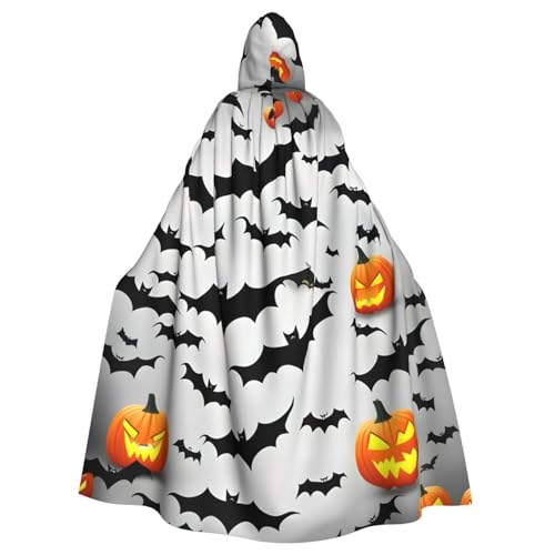 EdWal Halloween Fliegende Fledermäuse Druck Unisex Erwachsene Kapuzenumhang Umhang Uniform Kapuzenmantel für Halloween Cosplay Kostüme EdWal Halloween Fliegende Fledermäuse Druck Unisex Erwachsene Kapuzenumhang Umhang Uniform Kapuzenmantel für Halloween Cosplay Kostüme von EdWal