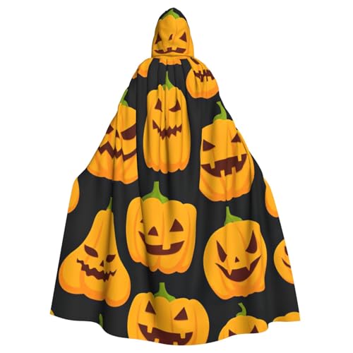 EdWal Halloween Kürbis Muster Druck Unisex Erwachsene Kapuzenumhang Umhang Uniform Kapuzenmantel für Halloween Cosplay Kostüme EdWal Halloween Kürbis Muster Druck Unisex Erwachsene Kapuzenumhang Umhang Uniform Kapuzenmantel für Halloween Cosplay Kostüme von EdWal