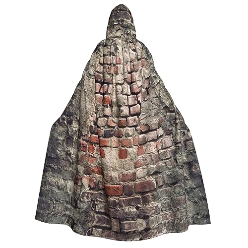 EdWal Hexenumhang für Erwachsene, Halloween-Weihnachtsumhang, Vampir-Hexenkostüm, für Halloween-Rollenspiele, alte abgenutzte Ziegelmauer EdWal Hexenumhang für Erwachsene, Halloween-Weihnachtsumhang, Vampir-Hexenkostüm, für Halloween-Rollenspiele, alte abgenutzte Ziegelmauer von EdWal