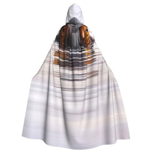 EdWal Hippo Print Unisex Erwachsene Kapuzenumhang Umhang Uniform Kapuzenmantel für Halloween Cosplay Kostüme von EdWal