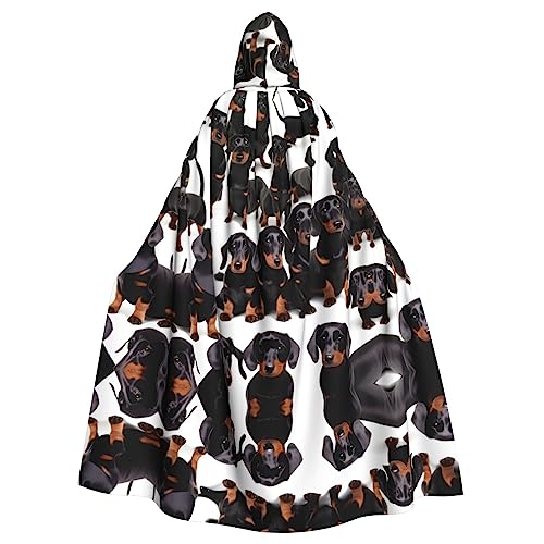 EdWal Kapuzenmantel mit Dackel-Motiv, für Erwachsene, Herren, Damen, Cosplay-Kostüme von EdWal