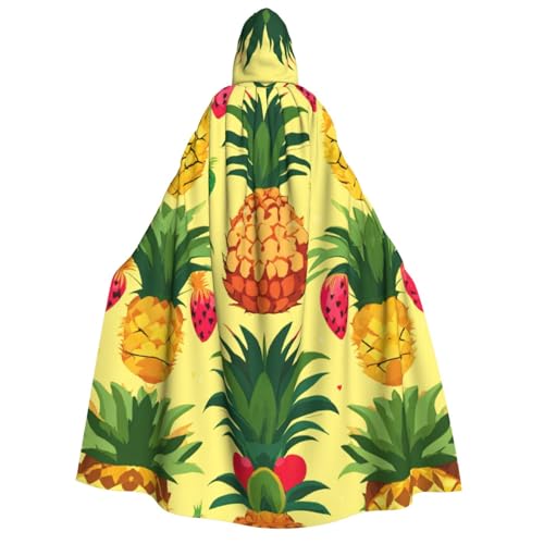 EdWal Kapuzenumhang mit Ananas-Druck, Deluxe-Umhang für Erwachsene, langlebig, Cosplay, Halloween, Party, Hexenkostüm EdWal Kapuzenumhang mit Ananas-Druck, Deluxe-Umhang für Erwachsene, langlebig, Cosplay, Halloween, Party, Hexenkostüm von EdWal