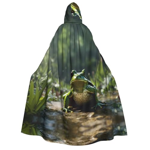 EdWal Kapuzenumhang mit Froschblättern, Deluxe-Umhang für Erwachsene, langlebig, Cosplay, Halloween, Party, Hexenkostüm EdWal Kapuzenumhang mit Froschblättern, Deluxe-Umhang für Erwachsene, langlebig, Cosplay, Halloween, Party, Hexenkostüm von EdWal