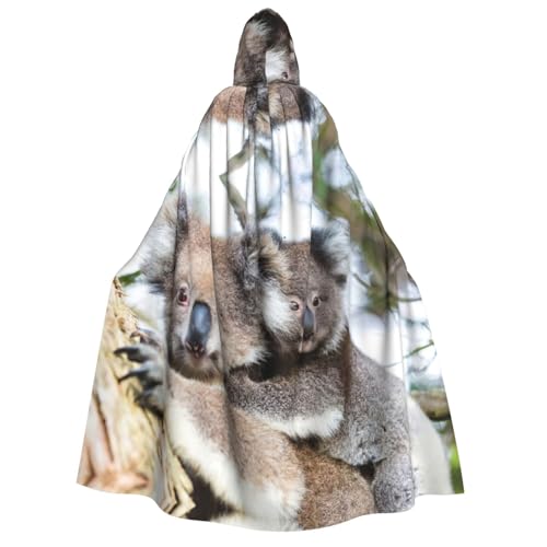 EdWal Kapuzenumhang mit Koalabär-Druck, Deluxe-Umhang für Erwachsene, langlebig, Cosplay, Halloween, Party, Hexenkostüm EdWal Kapuzenumhang mit Koalabär-Druck, Deluxe-Umhang für Erwachsene, langlebig, Cosplay, Halloween, Party, Hexenkostüm von EdWal