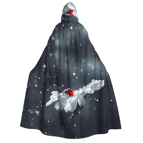 EdWal Kapuzenumhang mit Marienkäfer auf Gänseblümchen, Deluxe-Umhang für Erwachsene, langlebig, Cosplay, Halloween, Party, Hexenkostüm EdWal Kapuzenumhang mit Marienkäfer auf Gänseblümchen, Deluxe-Umhang für Erwachsene, langlebig, Cosplay, Halloween, Party, Hexenkostüm von EdWal