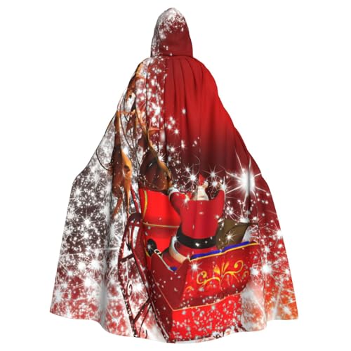 EdWal Kapuzenumhang mit Weihnachtsmotiv, Unisex, Erwachsene, Kapuzenmantel, Uniform, Kapuzenmantel, für Halloween, Cosplay-Kostüme von EdWal