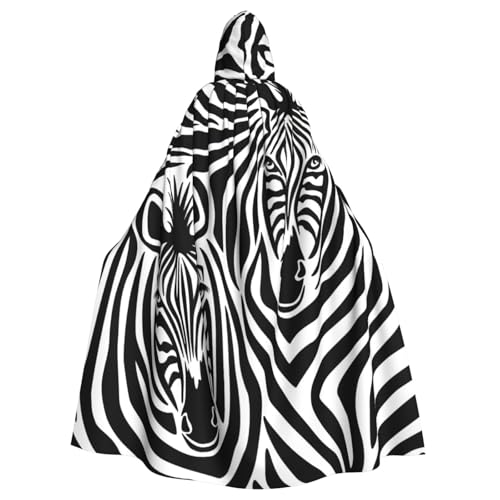 EdWal Kapuzenumhang mit Zebramuster, Unisex, Erwachsene, Uniform, Kapuzenmantel, für Halloween, Cosplay-Kostüme EdWal Kapuzenumhang mit Zebramuster, Unisex, Erwachsene, Uniform, Kapuzenmantel, für Halloween, Cosplay-Kostüme von EdWal