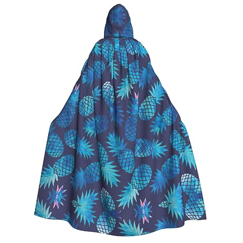 EdWal Kapuzenumhang mit blauem Ananas-Druck, Deluxe-Umhang für Erwachsene, langlebig, Cosplay, Halloween, Party, Hexenkostüm EdWal Kapuzenumhang mit blauem Ananas-Druck, Deluxe-Umhang für Erwachsene, langlebig, Cosplay, Halloween, Party, Hexenkostüm von EdWal