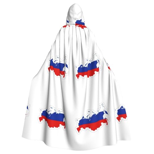 EdWal Kapuzenumhang mit russischer Flagge, für Halloween, Weihnachten, für Party, Cosplay, Kostüme, Zauberer, Kapuzenmantel EdWal Kapuzenumhang mit russischer Flagge, für Halloween, Weihnachten, für Party, Cosplay, Kostüme, Zauberer, Kapuzenmantel von EdWal