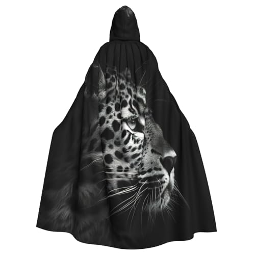 EdWal Leopardenmuster, Unisex, Erwachsene, Kapuzenumhang, Uniform, Kapuzenmantel, für Halloween, Cosplay-Kostüme EdWal Leopardenmuster, Unisex, Erwachsene, Kapuzenumhang, Uniform, Kapuzenmantel, für Halloween, Cosplay-Kostüme von EdWal