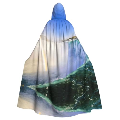 EdWal Niagara Falls Print Unisex Erwachsene Kapuzenumhang Umhang Uniform Kapuzenmantel Robe für Halloween Cosplay Kostüme von EdWal