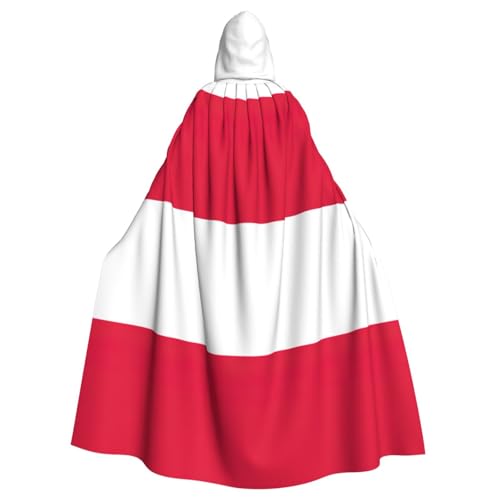 EdWal Polnische Flagge, Unisex, Erwachsene, Kapuzenumhang, Uniform, Kapuzenmantel, für Halloween, Cosplay-Kostüme von EdWal