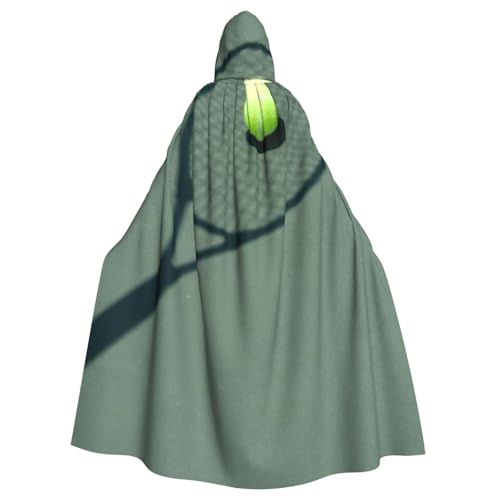 EdWal Tennisschläger-Druck, Unisex, Erwachsene, Kapuzenumhang, Uniform, Kapuzenmantel, für Halloween, Cosplay-Kostüme von EdWal