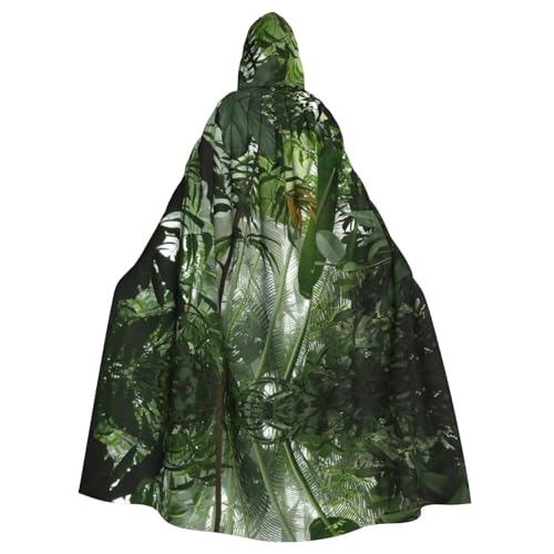 EdWal Tropischer Regenwald, Dschungel-Szene, Druck, Unisex, Erwachsene, Kapuzenumhang, Uniform, Kapuzenmantel, für Halloween, Cosplay-Kostüme von EdWal