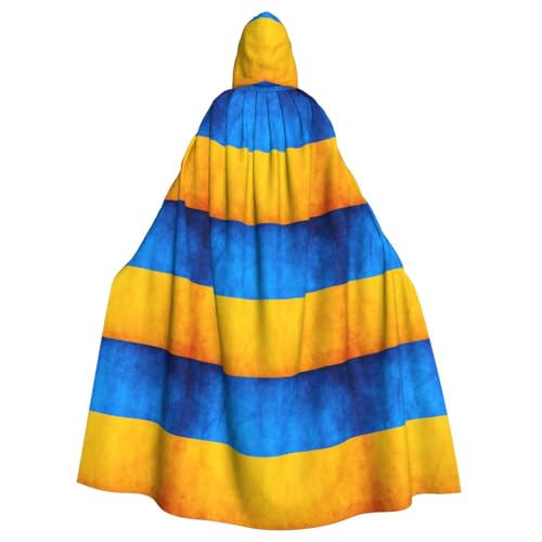 EdWal Ukrainischer Flaggen-Druck, Unisex, Erwachsene, Kapuzenumhang, Uniform, Kapuzenmantel, für Halloween, Cosplay-Kostüme EdWal Ukrainischer Flaggen-Druck, Unisex, Erwachsene, Kapuzenumhang, Uniform, Kapuzenmantel, für Halloween, Cosplay-Kostüme von EdWal