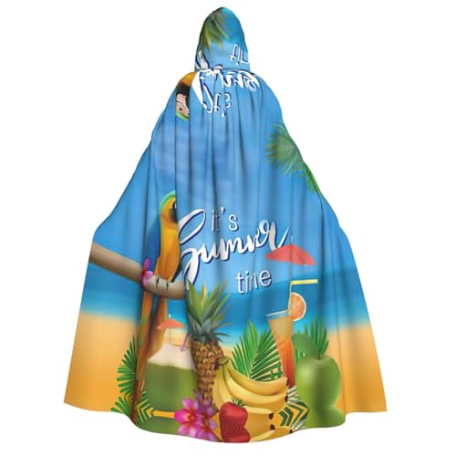 EdWal Umhang mit Kapuze für Erwachsene, Motiv: Papagei, Ananas, Vogel, Deluxe, langlebig, Cosplay, Halloween, Party, Hexenkostüm EdWal Umhang mit Kapuze für Erwachsene, Motiv: Papagei, Ananas, Vogel, Deluxe, langlebig, Cosplay, Halloween, Party, Hexenkostüm von EdWal