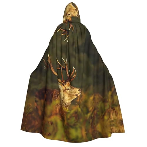 EdWal Umhang mit Kapuze und Hirschmotiv, Deluxe-Umhang für Erwachsene, langlebig, Cosplay, Halloween, Party, Hexenkostüm EdWal Umhang mit Kapuze und Hirschmotiv, Deluxe-Umhang für Erwachsene, langlebig, Cosplay, Halloween, Party, Hexenkostüm von EdWal