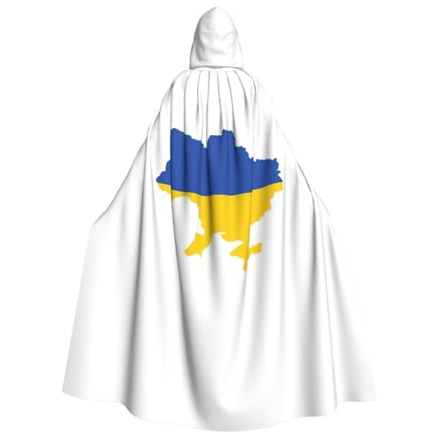 EdWal Umhang mit Kapuze und Ukraine-Flagge, Deluxe-Umhang für Erwachsene, langlebig, Cosplay, Halloween, Party, Hexenkostüm EdWal Umhang mit Kapuze und Ukraine-Flagge, Deluxe-Umhang für Erwachsene, langlebig, Cosplay, Halloween, Party, Hexenkostüm von EdWal