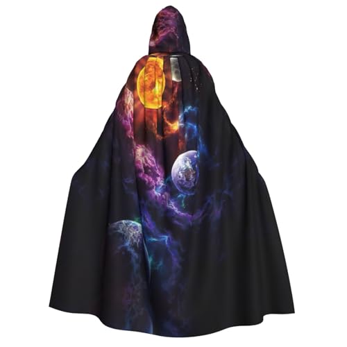 EdWal Wunderschöner Kapuzenumhang mit Galaxie-Druck, Deluxe-Umhang für Erwachsene, langlebig, Cosplay, Halloween, Party, Hexenkostüm EdWal Wunderschöner Kapuzenumhang mit Galaxie-Druck, Deluxe-Umhang für Erwachsene, langlebig, Cosplay, Halloween, Party, Hexenkostüm von EdWal