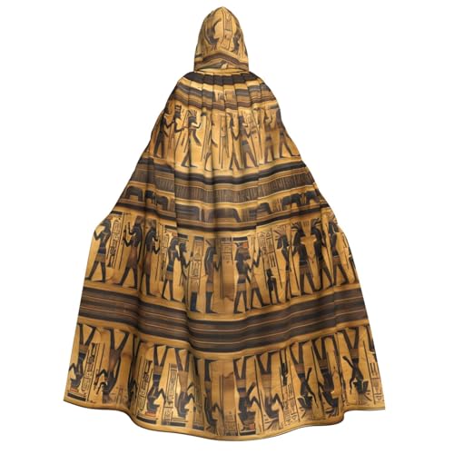 Kapuzenumhang mit ägyptischen Hieroglyphen, Deluxe-Umhang für Erwachsene, langlebig, Cosplay, Halloween, Party, Hexenkostüm Kapuzenumhang mit ägyptischen Hieroglyphen, Deluxe-Umhang für Erwachsene, langlebig, Cosplay, Halloween, Party, Hexenkostüm von EdWal