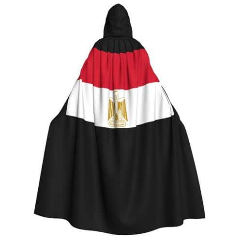 Kapuzenumhang mit ägyptischer Flagge, Deluxe-Umhang für Erwachsene, langlebig, Cosplay, Halloween, Party, Hexenkostüm Kapuzenumhang mit ägyptischer Flagge, Deluxe-Umhang für Erwachsene, langlebig, Cosplay, Halloween, Party, Hexenkostüm von EdWal