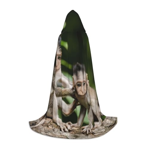 Niedlicher Zauberer-Umhang mit kleiner Affe, mit Kapuze, Halloween, Umhang, Mittelalter, Renaissance, Cosplay, Weihnachten, Party-Outfits Niedlicher Zauberer-Umhang mit kleiner Affe, mit Kapuze, Halloween, Umhang, Mittelalter, Renaissance, Cosplay, Weihnachten, Party-Outfits von EdWal