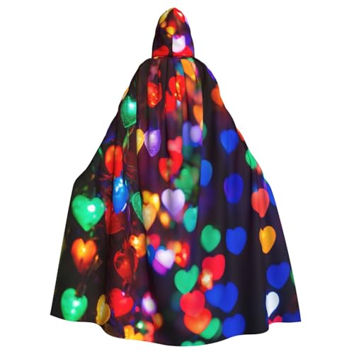 Romantischer roter Herzaufdruck, Unisex, Erwachsene, Kapuzenumhang, Uniform, Kapuzenmantel, für Halloween, Cosplay-Kostüme Romantischer roter Herzaufdruck, Unisex, Erwachsene, Kapuzenumhang, Uniform, Kapuzenmantel, für Halloween, Cosplay-Kostüme von EdWal