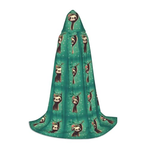Süßer Faultier-Druck, Kapuzenmantel, Zauberer-Robe, Halloween, Umhang, Mittelalter-Renaissance, Cosplay, Weihnachten, Party-Outfits Süßer Faultier-Druck, Kapuzenmantel, Zauberer-Robe, Halloween, Umhang, Mittelalter-Renaissance, Cosplay, Weihnachten, Party-Outfits von EdWal