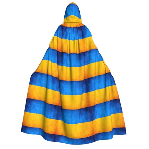 Ukrainischer Flaggen-Druck, Unisex, mittelalterlicher Wikinger-Kapuzenumhang für Halloween, Cosplay, Weihnachten, Party, Kostüm-Outfits Ukrainischer Flaggen-Druck, Unisex, mittelalterlicher Wikinger-Kapuzenumhang für Halloween, Cosplay, Weihnachten, Party, Kostüm-Outfits von EdWal