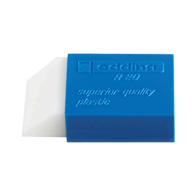 EDDING Radiergummi DR20, R20 und 2er-Set für Blei und Tinte, Sets Einzeln, Ausführung Bleiradierer von Edding