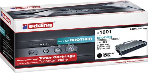 Edding Toner ersetzt Brother TN-2210, TN-2220 Kompatibel Schwarz 2600 Seiten EDD-1001 von Edding