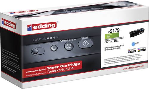 Edding 18-2179 Toner ersetzt HP CF411X Cyan Kompatibel Toner von Edding